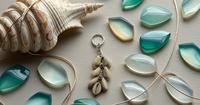 Porte-clés coquillage avec cauris Accessoire inspiré de la plage