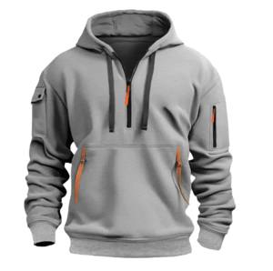 100% sudaderas personalizadas de otoño para hombre, chaqueta de manga larga con capucha, chaqueta con cierre de cremallera, sudaderas con capucha para hombre, sudadera ajustada - Product Image 2