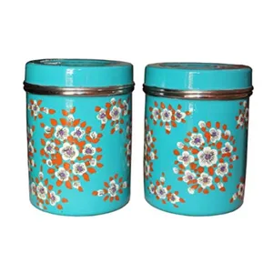 Hand Painted Food Storage Canister High Selling Quality Modern Style Canister Elegant For Home Hotel Restaurant Kitchen Usage