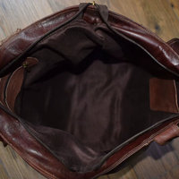 Sac à dos en cuir véritable pratique Moroccan Soul, modèle 062, avec motif lettres MA, idéal pour les voyages