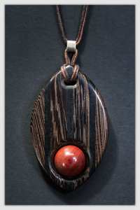 COLLIERS INTELLIGENTS POUR FEMMES HOMMES NATUREL GRAND BOHO TRIBAL SONO Pendentif EN BOIS sur cordon réglable Collier fait main - Product Image 6