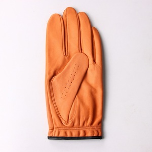 Custom Golf Goatskin Leather Gloves - Newest High Quality Full Color Unisex Leather Golf Gloves - Product Image 2