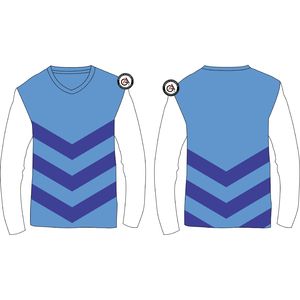 Zeta Amicae mangas completas al por mayor logotipo personalizado poliéster impreso mujer camiseta deportes secado rápido mujer manga larga Camiseta - Product Image 6