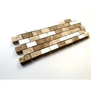 Azulejo de suelo de pared de borde decorativo Backsplash 3 7/8 "x 12" Diseño de ladrillo para accesorios de azulejo de baño Categoría de producto - Product Image 1