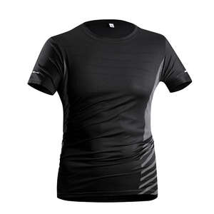 Camiseta Deportiva de Manga Corta con Cuello Redondo para Hombre, de Poliéster de Secado Rápido, con Logotipo Personalizado al por Mayor para Campañas - Product Image 2