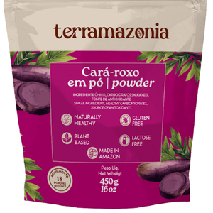 Terrazonmia Cara-roxo Polvo Dulce 450g Envasado al Vacío Naturalmente Saludable a Base de Plantas Hecho en Brasil Sin Gluten Vegano para Niños y Adultos - Product Image 3