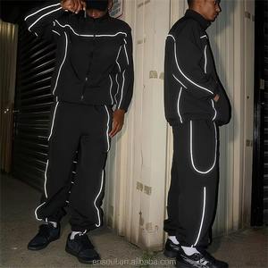 ชุดวอร์ม2ชิ้นสำหรับผู้ชายชุดกันลมไนล่อน100% ผลิตจาก OEM - Product Image 2