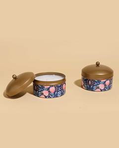 Handmade Customized Printed Metal Jar Candle With Lid in Low Price From India - Product Image 6