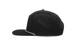 Gorro clásico vintage de estilo hip hop con logotipo personalizado, gorro deportivo de poliéster y algodón en blanco, estilo urbano innovador, hecho en Vietnam - Product Image 2