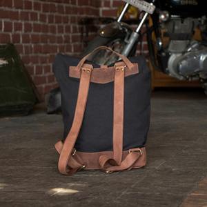 Leather Canvas Luxury <b>Backpack</b> High Capacity Travel School Laptop Breathable Eco-Friendly Design LCBP-0183 - Product Image 3