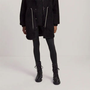 Veste polaire de luxe unisexe pour l'hiver Sherpa 100% coton manches longues micro polaire col montant respirant Logo décoration blanc pour - Product Image 6