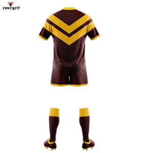 2025 nuevo estilo personalizable Rugby entrenamiento deportes uniformes tela transpirable sublimación impreso Rugby uniformes Kit para la venta - Product Image 2