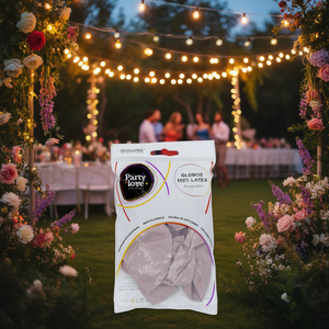 Globos de Látex Party Love de 45 cm, Color Rosa Pastel, 6 Piezas por Bolsa, Biodegradables - Product Image 3