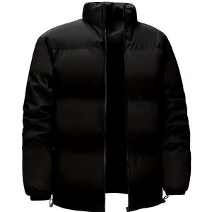 แจ็กเก็ตบอมเบอร์บุนวมของผู้ชายเสื้อแจ็คเก็ตบอมเบอร์บุนวมมีฮู้ดสีขาวกันน้ำไซส์พิเศษออกแบบได้ตามต้องการ - Product Image 1