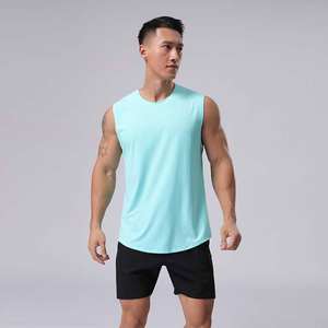 Débardeur homme Compression coton lourd Gym Stringer Fitness course Singlet serré hommes débardeur côtelé - Product Image 6