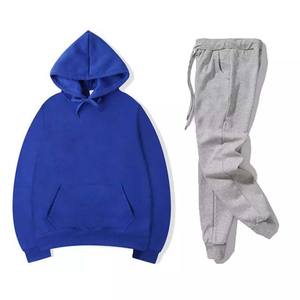 Vente en gros de survêtement de couleur bleue pour hommes, survêtement de Jogging en plein air Oem, sweat-shirt d'hiver pour homme, pantalon de survêtement - Product Image 1