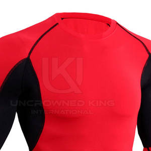 Factory Price Professional Custom Sports <b>MMA</b> <b>Rash</b> <b>Guard</b> Custom Logo Printed Breathable <b>MMA</b> <b>Rash</b> <b>Guard</b> - Product Image 5
