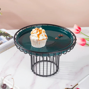 Hotel and Restaurant Aesthetic <b>Cake</b> <b>Server</b> Dessert Serving Rack With Dome Lid Multipurpose Usage Kitchenware <b>Cake</b> Stand - Product Image 4