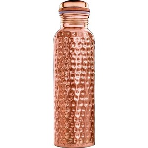 ขวดน้ำทองแดงดีไซน์แบบตอกทำด้วยมือขวดน้ำโลหะราคาไม่แพง - Product Image 3