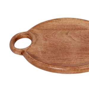 ถาดเสิร์ฟไม้วอลนัททำมือทันสมัย พร้อมหูจับแบบออตโตมัน สำหรับตกแต่งห้องนั่งเล่น ของขวัญตกแต่งบ้าน ไอเดียของขวัญ MS Handicraft แพ็คเกจหลายชิ้น - Product Image 3