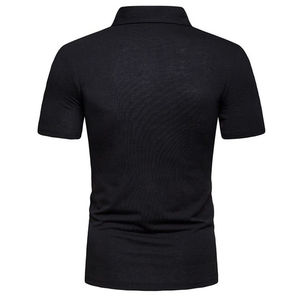 Chemises polo brodées pour hommes d'été, manches courtes, haut de luxe, décontracté, respirant, léger, t-shirt OEM - Product Image 4