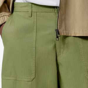 กางเกงคาร์โก้ผู้ชายผ้าแคนวาสลำลอง ทนทาน ระบายอากาศดี ทรงตรง คลาสสิก ติดกระดุม ทรงเอวกลาง มีกระเป๋า - Product Image 4