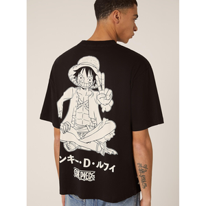 เสื้อยืดผ้าฝ้ายออร์แกนิคพิมพ์ลายสำหรับผู้ชายเสื้อครอปแขนสั้นโชว์ไหล่เสื้อเจอร์ซีย์ไซส์ใหญ่พิเศษเสื้อยืดผู้ชาย - Product Image 4