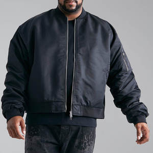 Blouson aviateur pour homme en toile de qualité supérieure, léger, fabrication professionnelle, couleur unie, fermeture éclair intégrale, imperméable et coupe-vent - Product Image 6