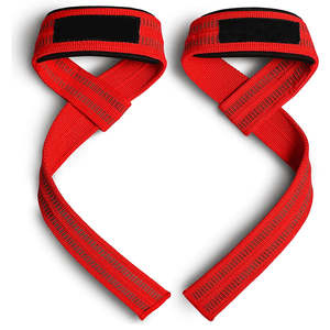 Sangles d'haltérophilie Sangles de soutien du poignet de gymnastique en gros Heavy Duty Deadlift Grip Wraps Logo personnalisé pour la dynamophilie et l'entraînement - Product Image 1