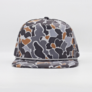 OEM ODM Casquette de baseball camouflage Snapback Casquette en corde structurée à 5 panneaux pour les performances en plein air et les voyages pour la chasse Camo Casquette - Product Image 2