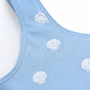 Ensemble bikini deux pièces pour femmes, maillot de bain haut de gamme, bas à coupe haute, imprimé personnalisé, tissu extensible, pour les vacances à la plage, vêtements d'été - Product Image 6