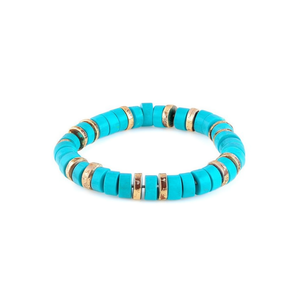 Stylish Gold Plated Boho Turquoise <b>Beaded</b> <b>Bracelet</b> for Trendy Retail Fashion Sales - Product Image 2