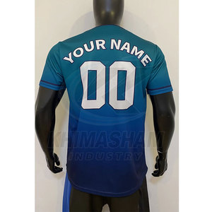 Nuevo Diseño Personalizado de Camiseta de Béisbol para Hombre, Transpirable, de Manga Corta para Verano, Venta al Por Mayor en Stock - Product Image 3