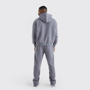 Ensemble de survêtement décontracté pour homme, style streetwear, en molleton de coton 450 GSM, coupe ample, sweat-shirt à capuche et pantalon large, fournisseur OEM, marque privée - Product Image 3