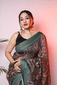 Chemisier de travail en coton imprimé numérique Maslin, de styliste traditionnel indien, fabricant et fournisseur indien - Product Image 5