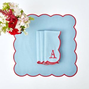 Unique linen placemat with handmade embroidery <b>work</b> <b>for</b> rustic dining <b>table</b> decoration in countryside <b>homes</b> - Product Image 4