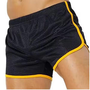 Top qualité maille tissu Fitness Shorts maille Shorts Polyester Gym entraînement poche personnalisé Shorts pour hommes 100% polyester tissu - Product Image 1