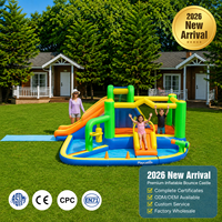 Toboggan aquatique gonflable pour enfants, fabriqué en tissu Oxford résistant, idéal pour les rassemblements familiaux, qualité contrôlée avant expédition