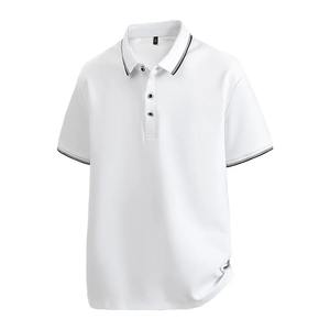 Venta al por mayor de diseño personalizado de los hombres de manga corta Casual para Polo de alta calidad de tela de punto de verano nueva camiseta de solapa de golf - Product Image 6