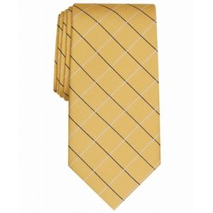 Cravatta Classica da Uomo in Seta e Poliestere di Alta Qualità con Stampa Paisley Gialla, Taglia Regolare per Stili Casual, Business e Feste - Product Image 1