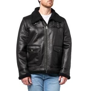 Veste bomber classique de rue pour homme, en cuir synthétique de haute qualité, avec patchs brodés personnalisés, pour l'hiver - Product Image 1