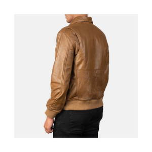 Nueva chaqueta de cuero genuino hecha a medida para hombres Chaquetas de cuero a bajo precio de venta para el producto - Product Image 3