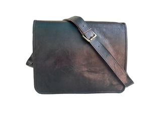 Sacoche vintage en cuir de chèvre véritable sacoche élégante pour ordinateur portable - Product Image 5