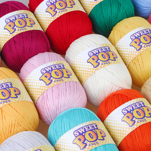 Misoknit 100% polyester dessiné texturé fil sacs à tricoter populaire chaud bonnes ventes doux Pop couleurs vives petits articles motif brut - Product Image 6