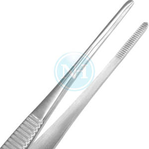 Pinces à pansements droites médicales délicates avec mâchoires dentelées pour une prise en main précise, pinces à pansements droites dentelées - Product Image 5