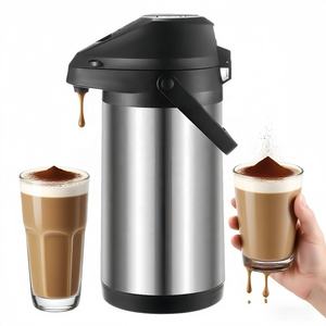 Carafe à café thermique à <span class=keywords><strong>action</strong></span> <span class=keywords><strong>de</strong></span> pompe Ss <span class=keywords><strong>distributeur</strong></span> <span class=keywords><strong>de</strong></span> boissons à double paroi sous vide 1.9L thermos Airpot chaud et froid pour bureau - Product Image 1