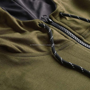 Survêtements vert olive en gros pour hommes – Fournisseur de survêtements décontractés deux pièces personnalisés (hoodie et pantalon de jogging) - Product Image 5