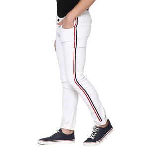 <b>Men's</b> <b>Denim</b> Pants Distressed Straight Jeans Washed Slim Mid Waist Regular Fit True to Size Fashion Jeans - Product Image 2