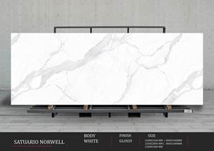 Carreaux de porcelaine brillants 1200x3200 | Taille personnalisée grand format 1200x2400 | Qualité d'exportation de sol mural élégant - Product Image 5