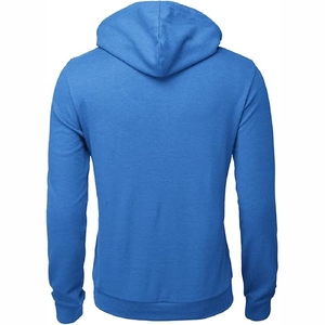 Sudadera con capucha de forro polar azul real premium para hombre, estilo casual con cordones blancos, tamaño y diseño personalizados - Product Image 2